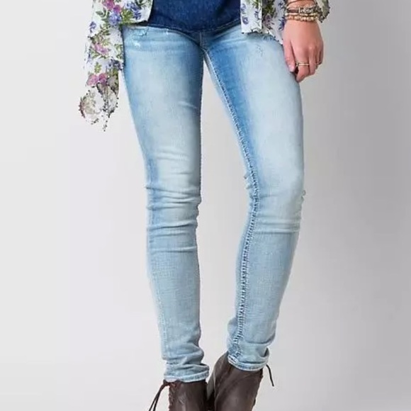 Rock Revival Light Blue Skinny Jeans - Picture 1 of 14